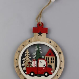 A Mikulás teherautója karácsonyfa dísz