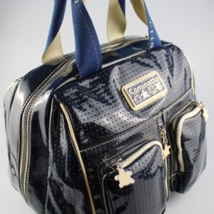 Sötétkék teknősös táska